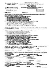 Đề thi thử THPT Quốc gia cho học sinh Lớp 12 THPT, BT THPT môn Tiếng Anh - Mã đề 202 - Năm học 2016-2017 - Sở GD & ĐT Ninh Bình (Có đáp án)